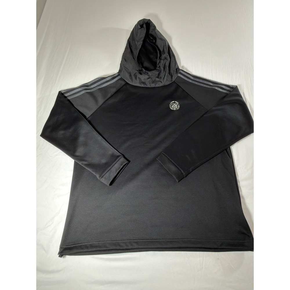 Adidas Hoodie Mens Large Black Excellent COLD.RDY Lago Mar Country Club Logo